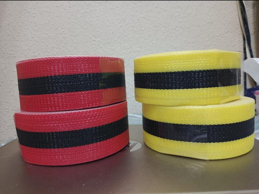 NYLON BARRICADE TAPE RED & BLACK